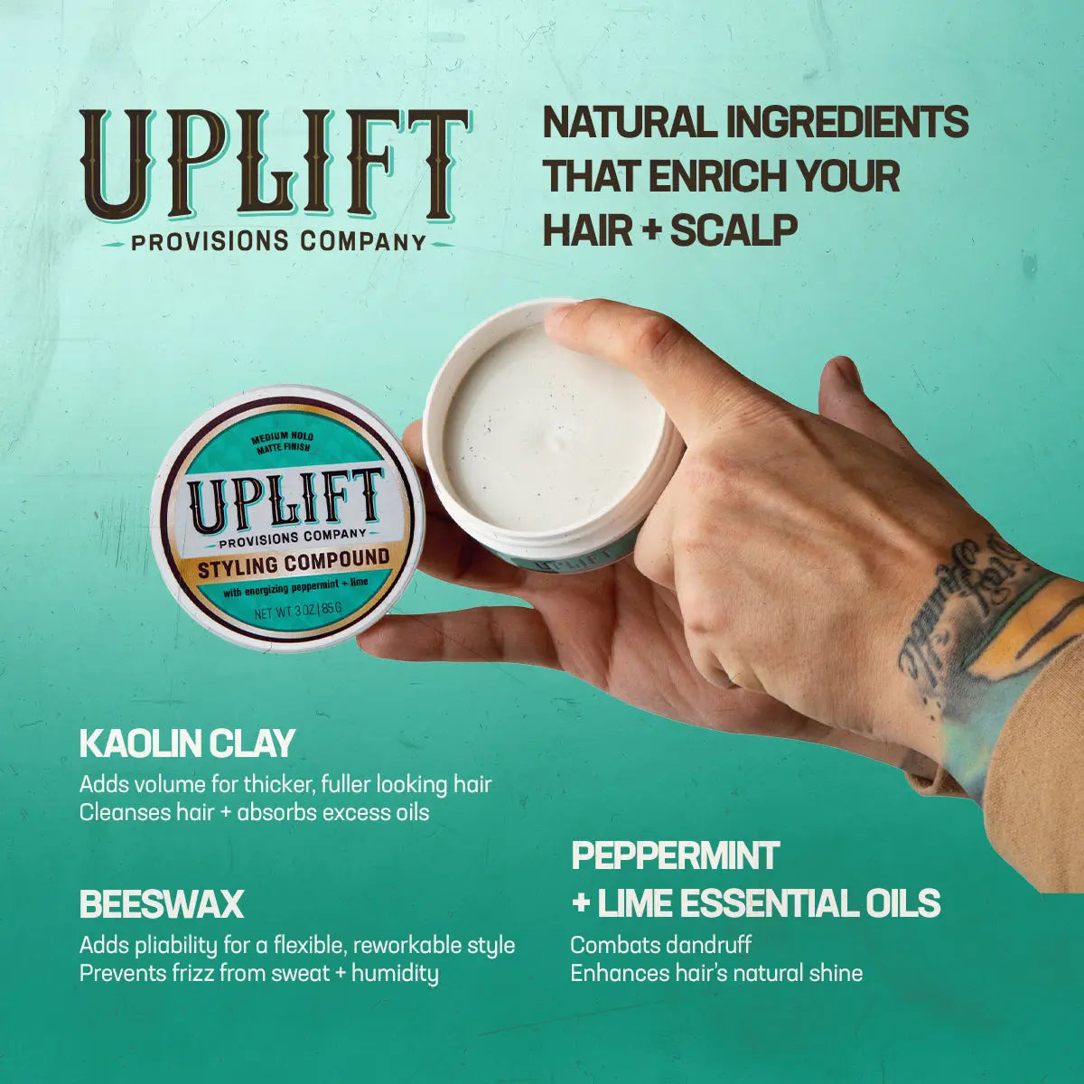 Styling Compound 3 oz Uplift Provisions Company