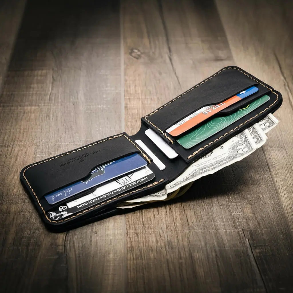 Rio Grande Bifold Wallet - Full Grain Leather | Handmade in Texas