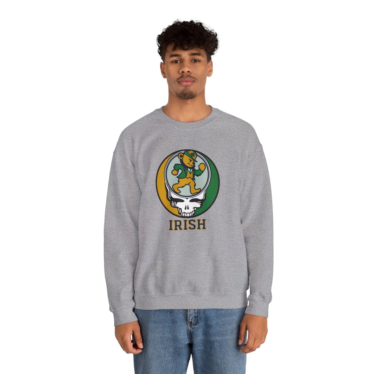 The Irish Dancing Leprechaun Stealie Crewneck | Grateful Dead