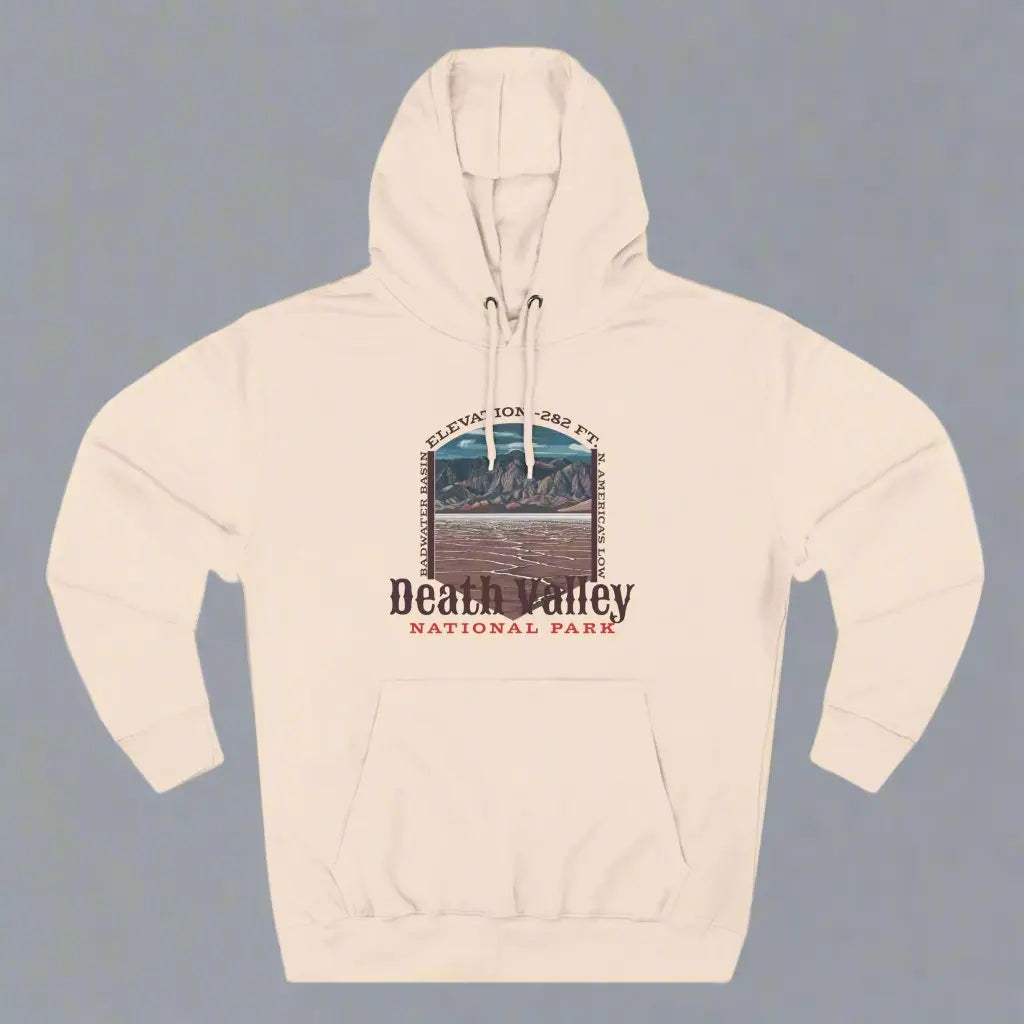 Death Valley National Park Fleece Hoodie Badwater Basin