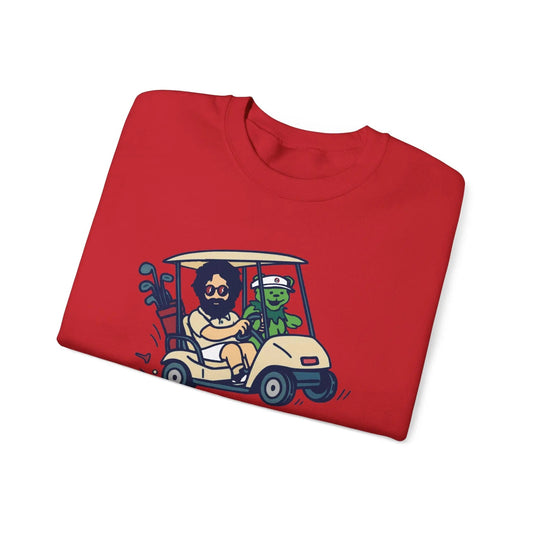 Joy Ridin' Jerry and The Bear | Life is dead.® Crewneck | Grateful Dead
