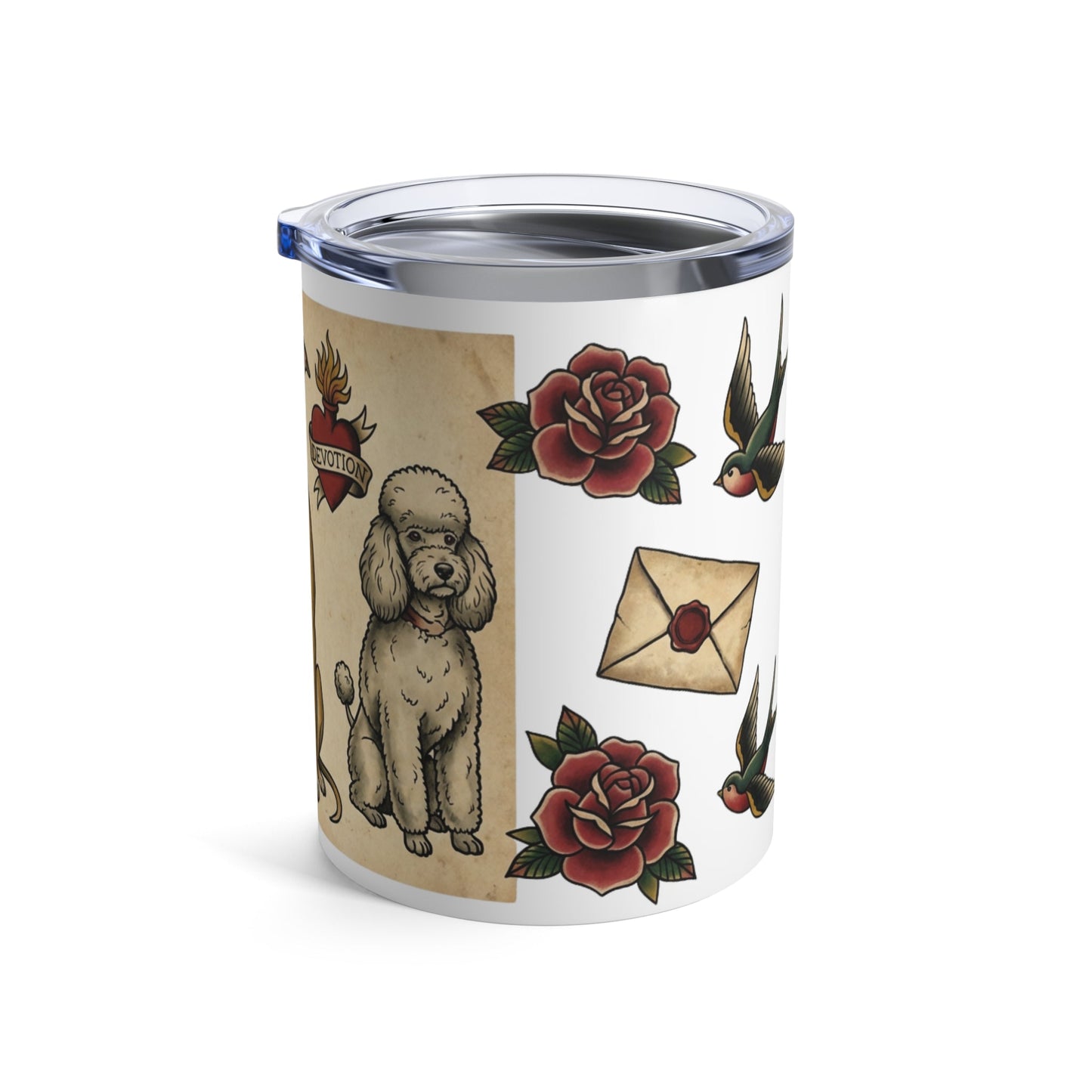 Tattoo Parlor Pups - True Love Tails 12oz Short Tumbler