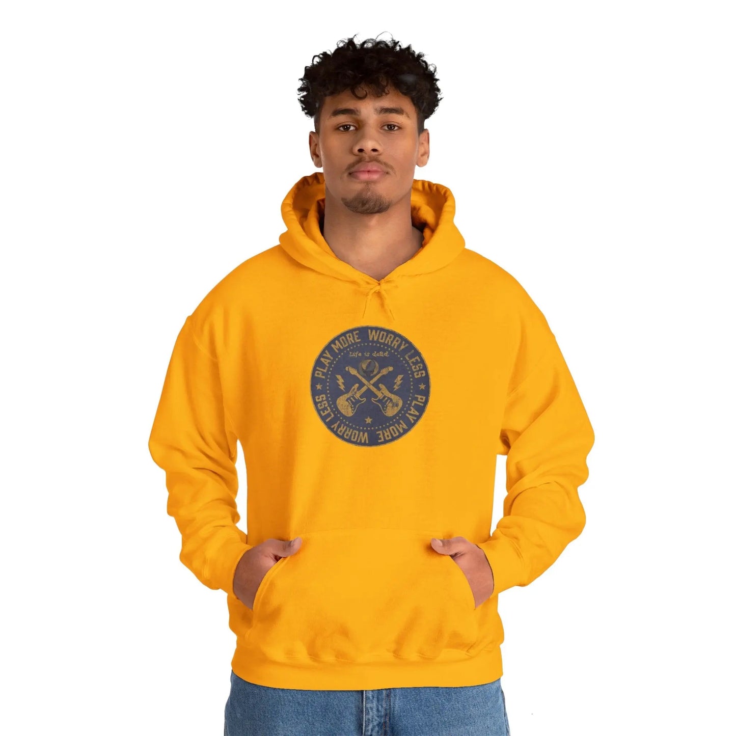 Life is dead.® Play More, Worry Less Hoodie