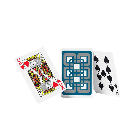 All-Plastic Baron Bridge Playing Card (Slightly Larger Index) - 12 Cellophane-Wrapped Decks