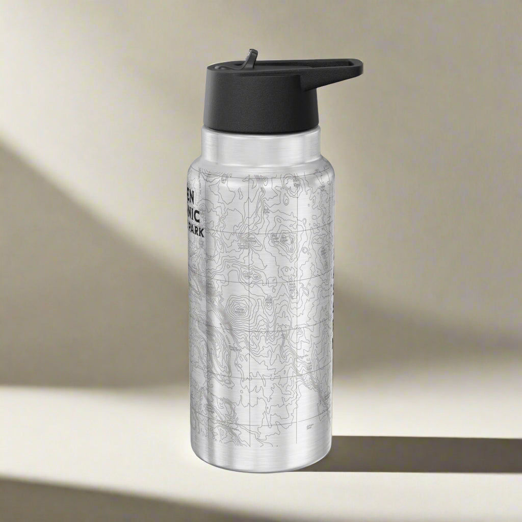 Lassen Volcanic National Park Topographic Tumbler Bottle
