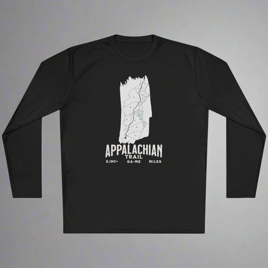 Appalachian Trail White Blaze Unisex Long Sleeve Performance Shirt