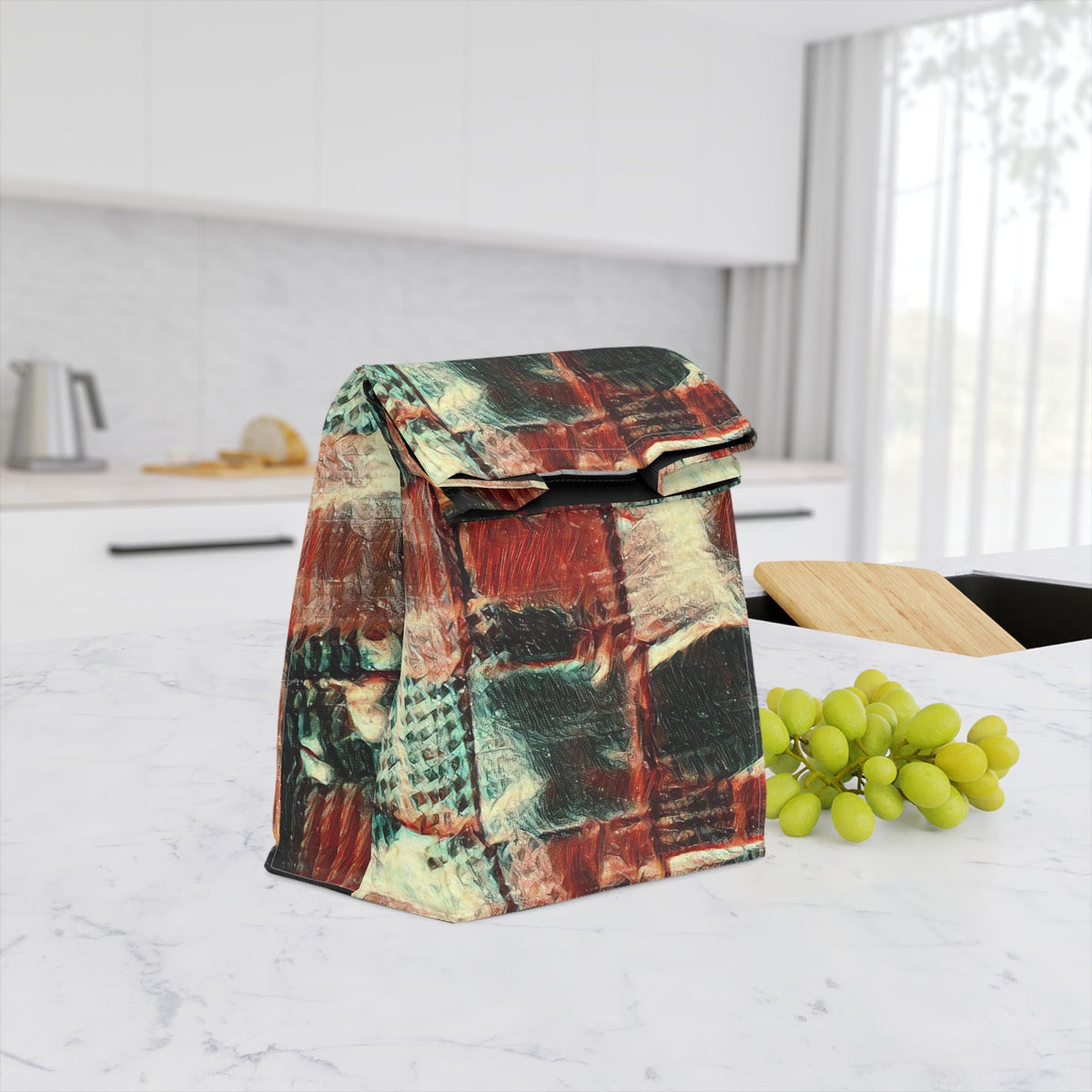 Polyester Lunch Bag - "Square Dance"