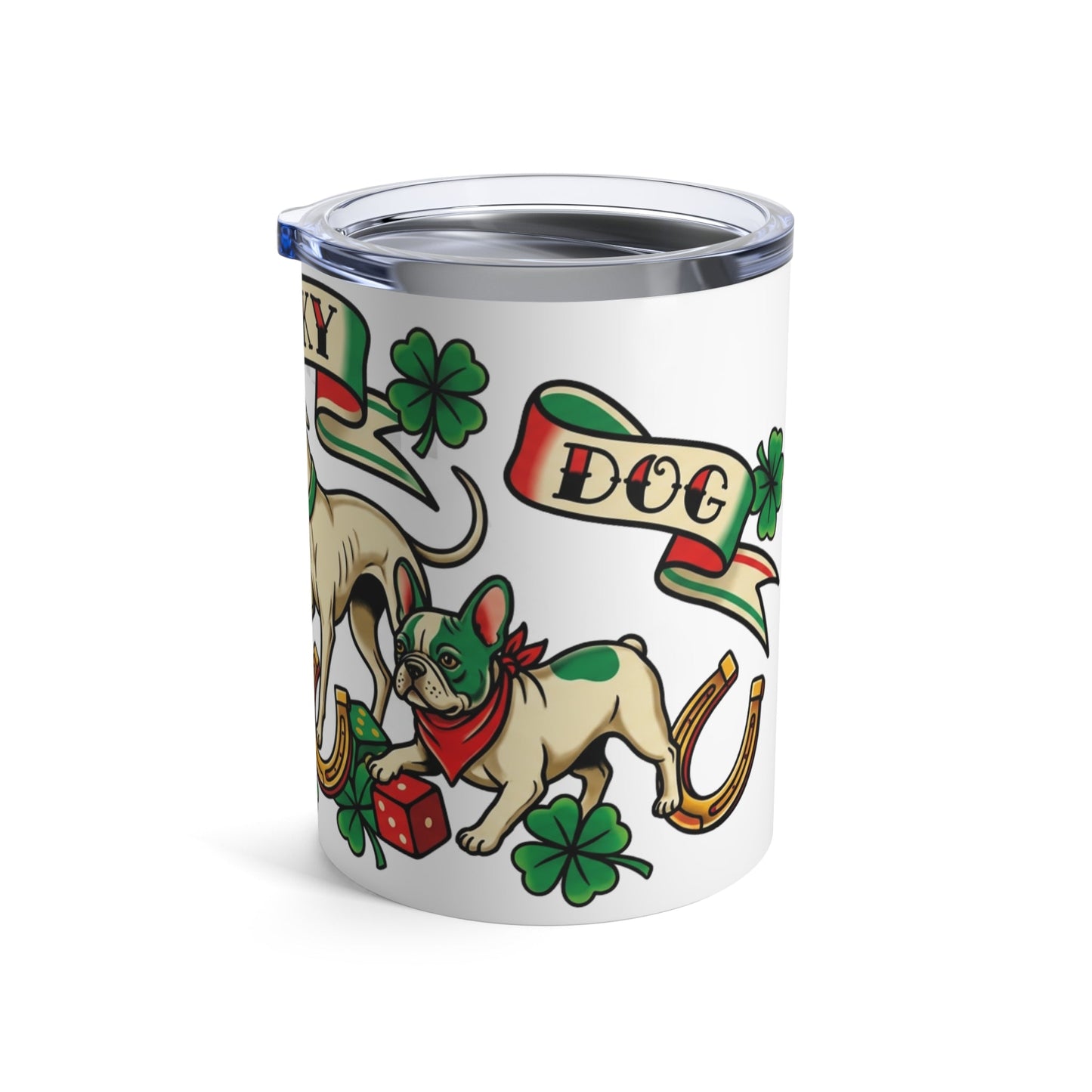 Tattoo Flash Pups - Lucky Charm 12oz Short Tumbler