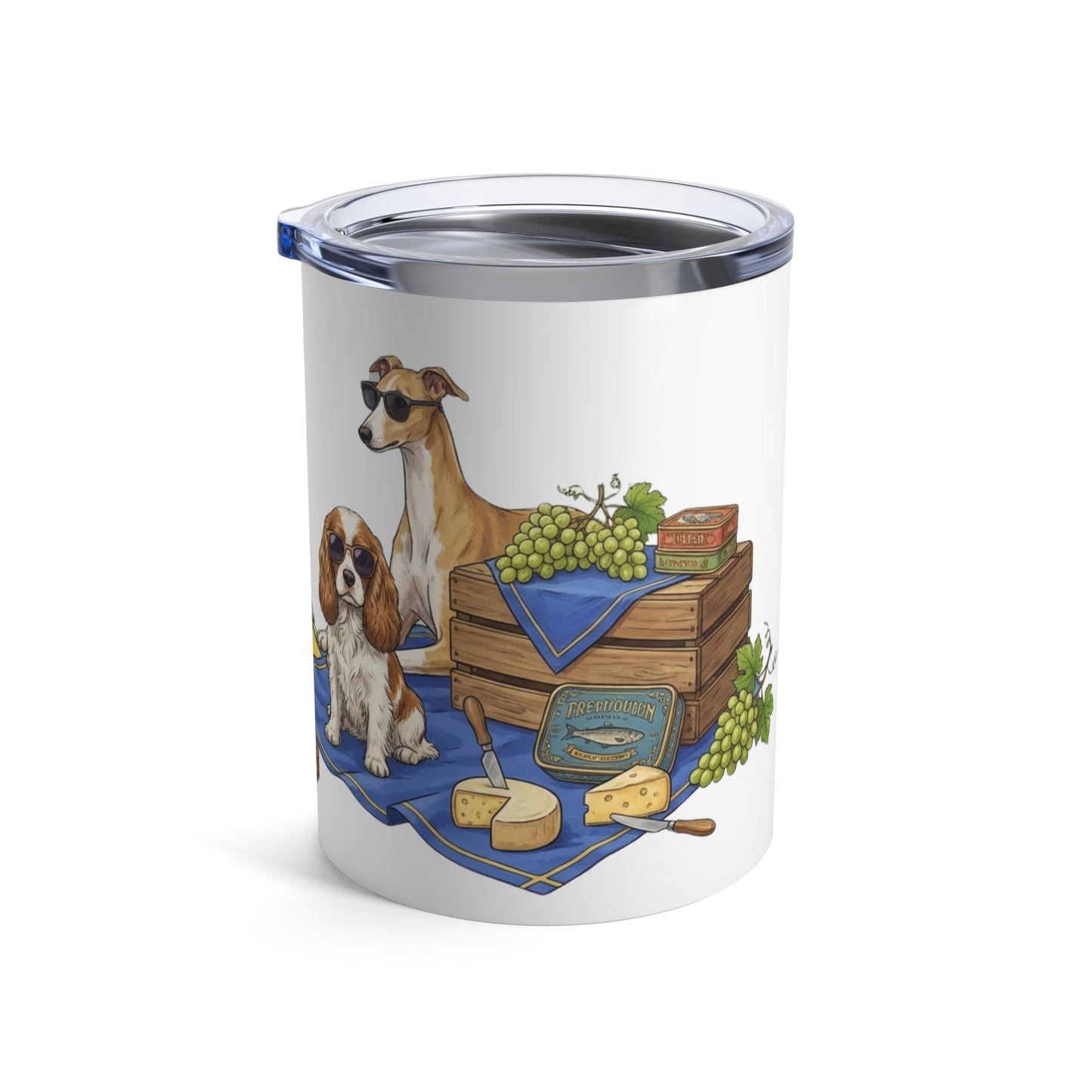 Tinned Fish Pups - European Summer Spread 12oz Short Tumbler