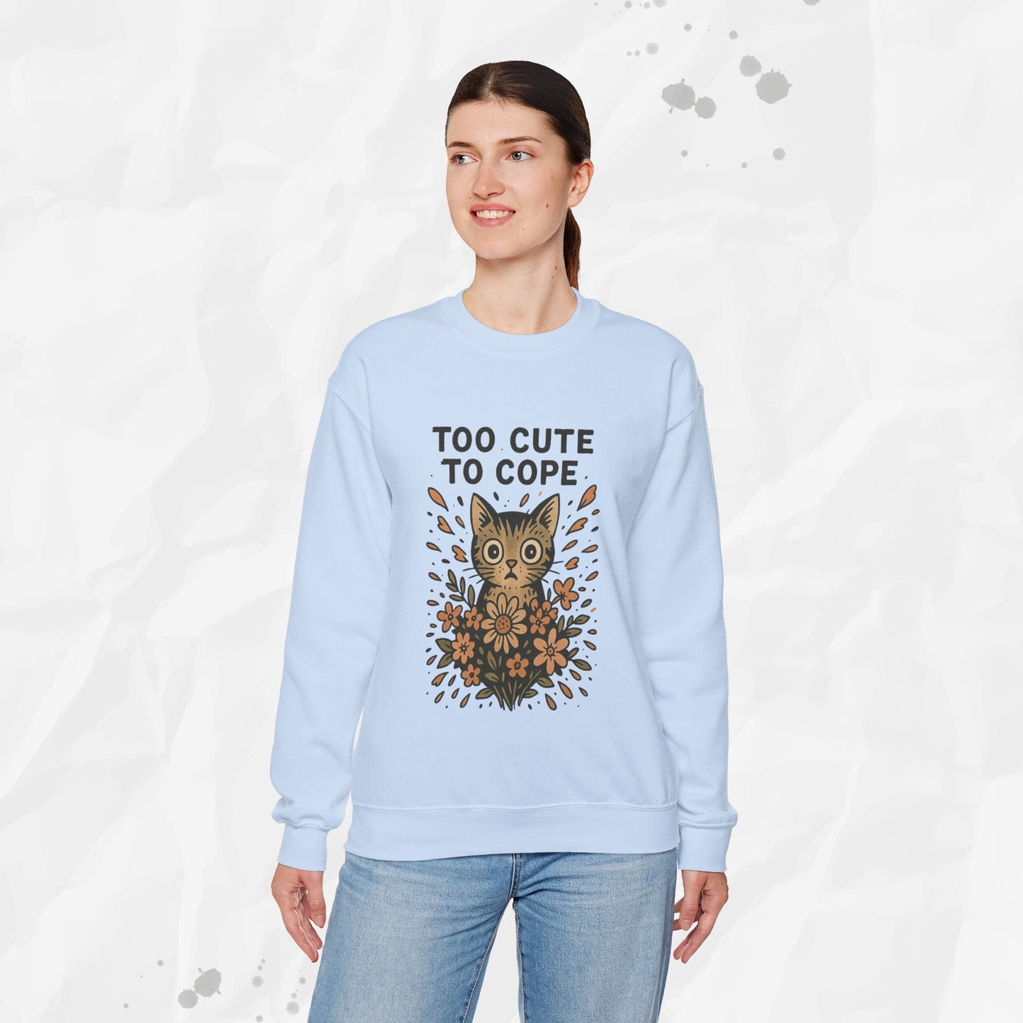 Too Cute to Cope - Crewneck Sweatshirt