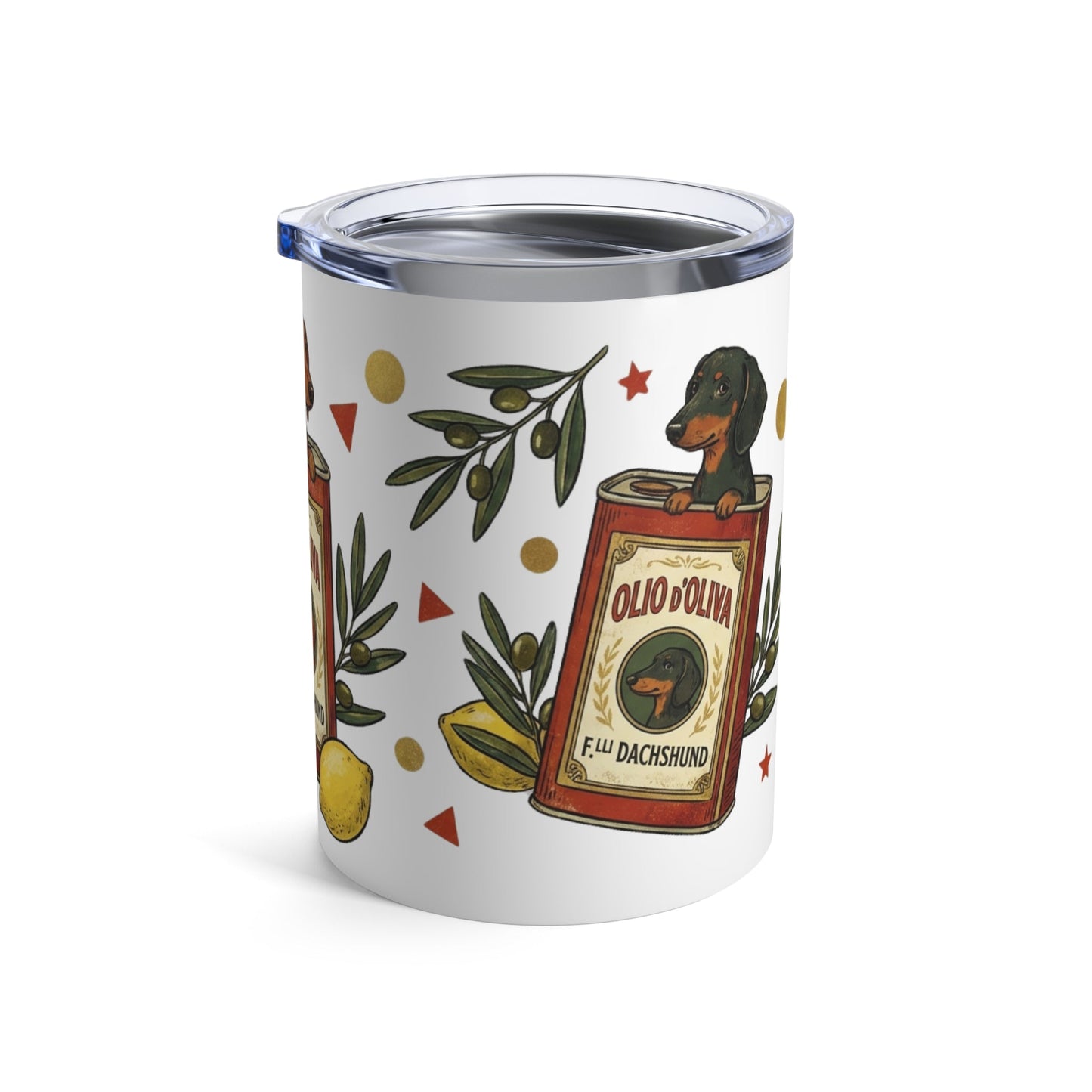 Tinned Fish Pups - Olive Oil Bath Pups 12oz Short Tumbler