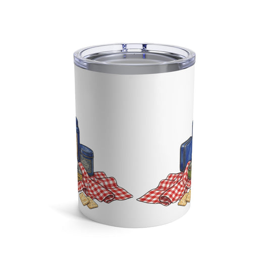 Tinned Fish Pups - Gingham Spaniel Picnic 12oz Short Tumbler