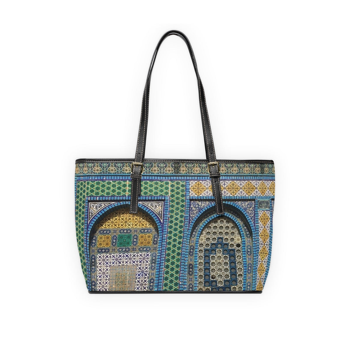 Aqsa Pattern Leather Shoulder Bag
