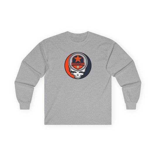 Houston Astros Original Stealie Grateful Dead Long Sleeve Shirt