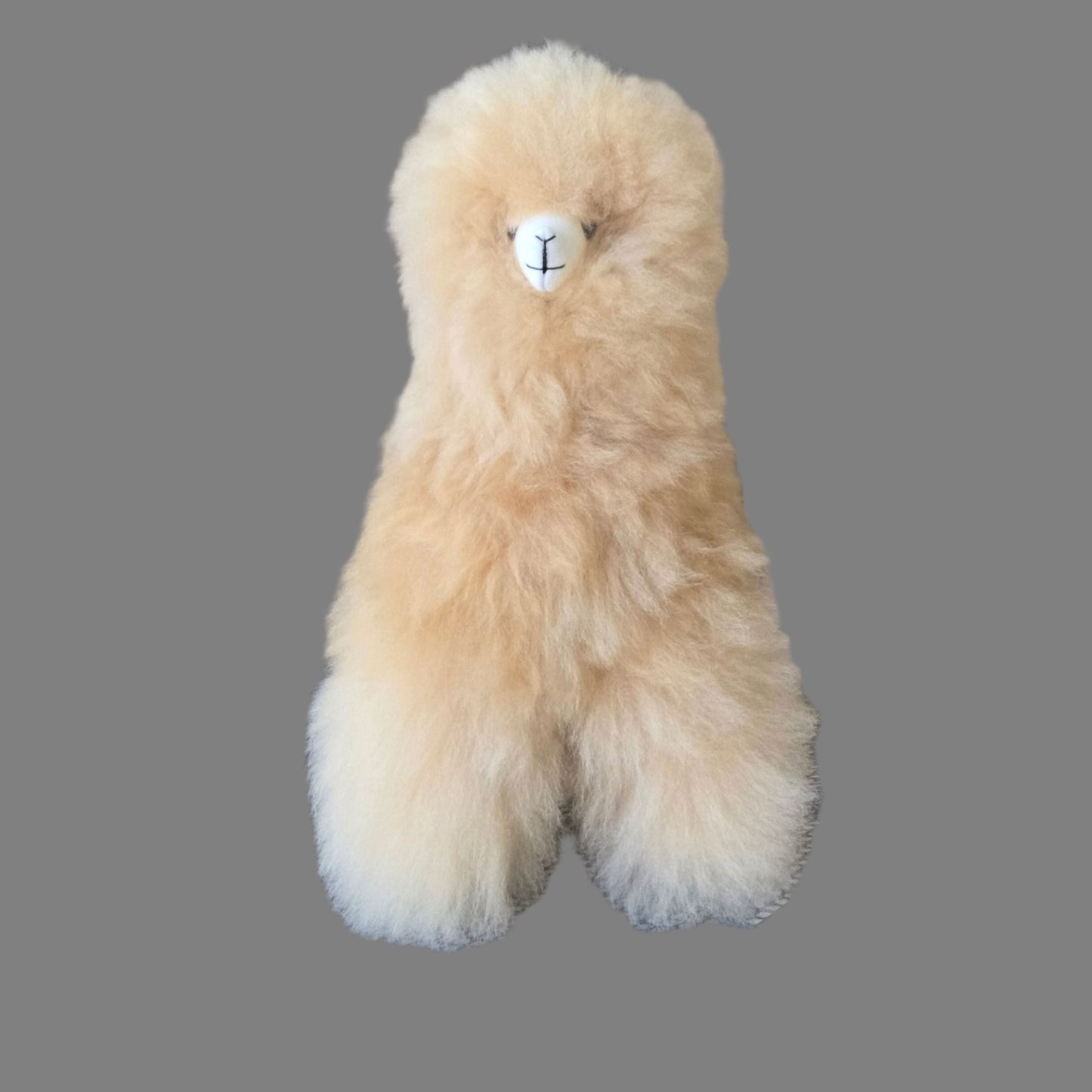 17" Standing Fur Alpaca Toy