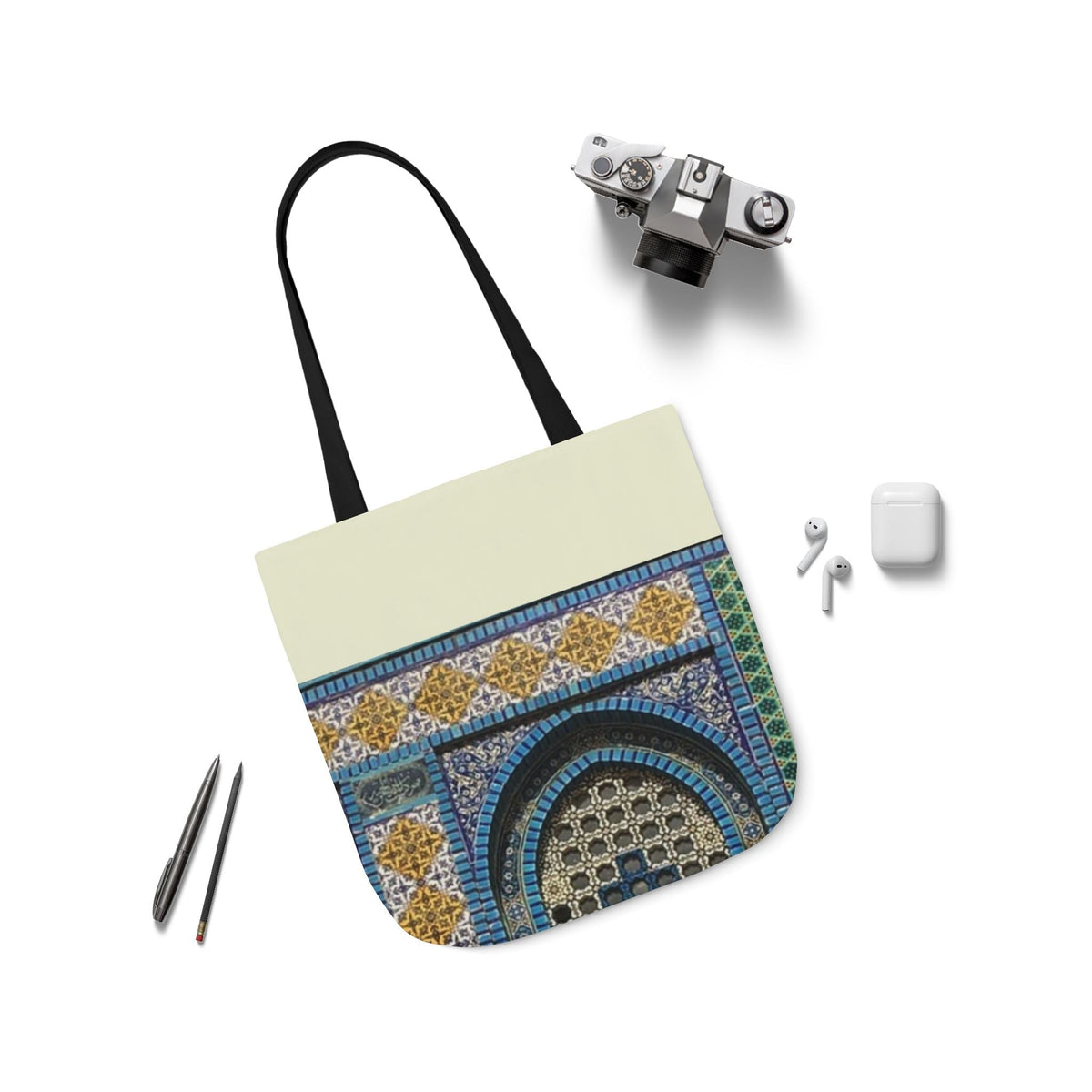 Aqsa Tote Bag, 3-Color Straps
