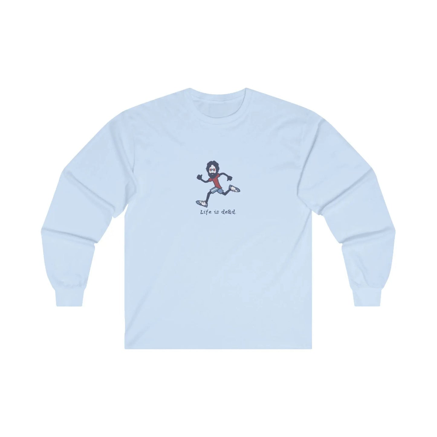 Life is dead.® Runner Jerry Grateful Dead Long Sleeve Shirt