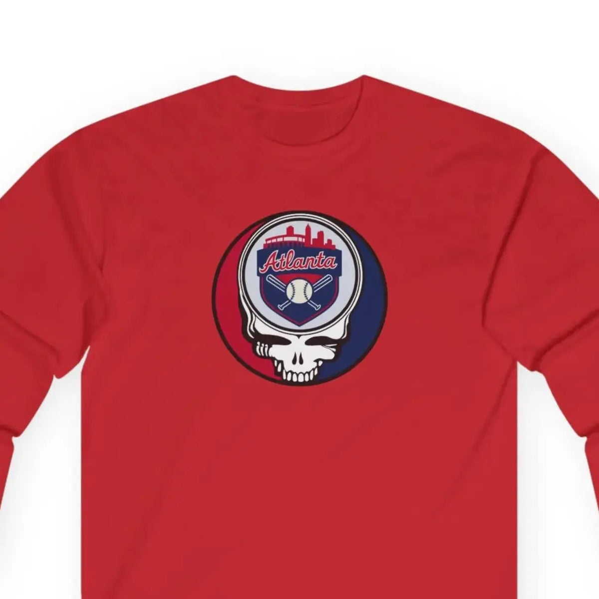 Atlanta Braves Original Stealie Grateful Dead Long Sleeve Shirt