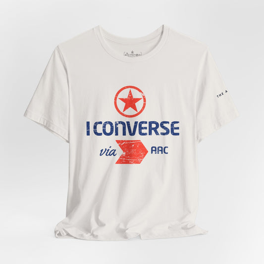 I Converse Via AAC - Unisex Jersey Short Sleeve Tee