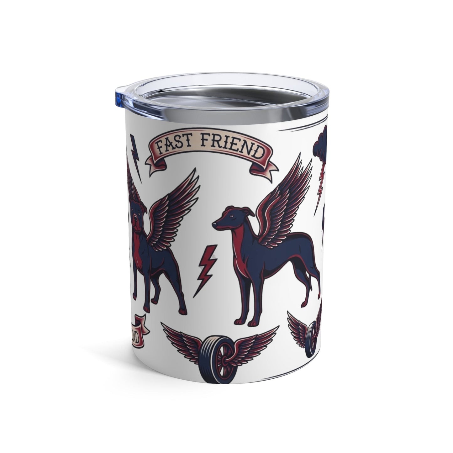 Tattoo Parlor Pups - Winged Wanderers 12oz Short Tumbler