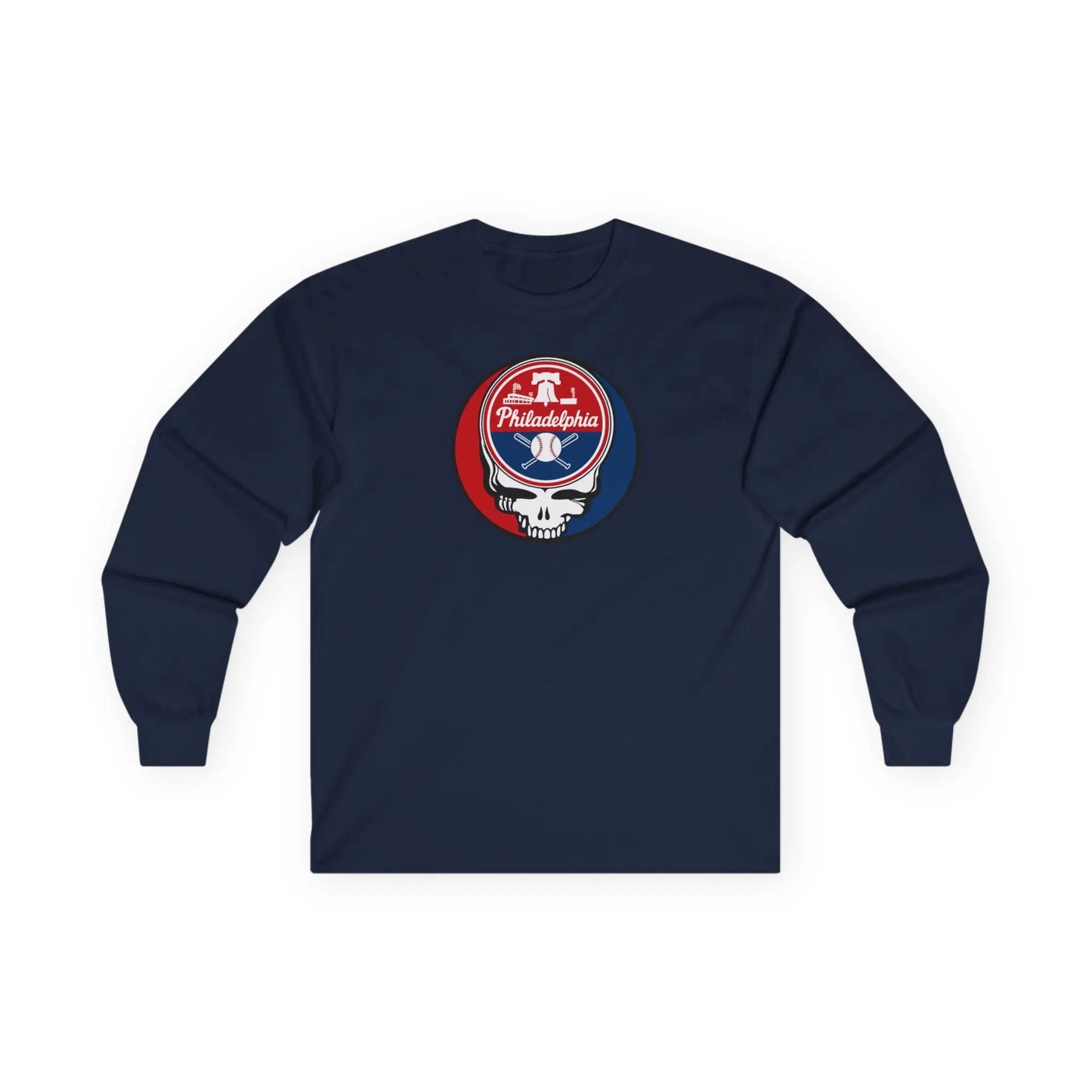 Philadelphia Phillies Original Stealie Grateful Dead Long Sleeve Shirt