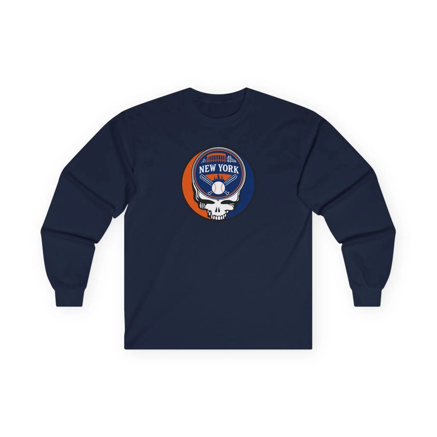 New York Mets Original Stealie Grateful Dead Long Sleeve Shirt
