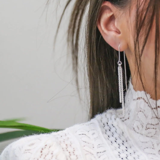 WATERFALL - 925 Sterling Silver Dangle Earrings Mack & Rex