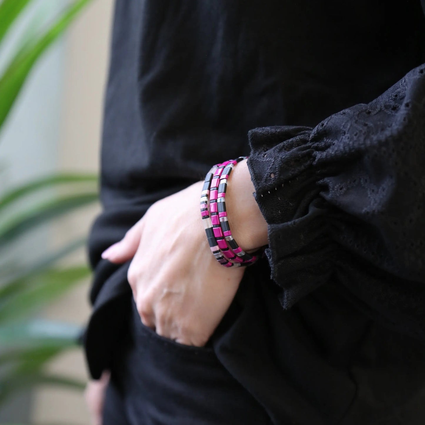 NEW YORK - 3 Tila Bead Bracelet Stack Mack & Rex