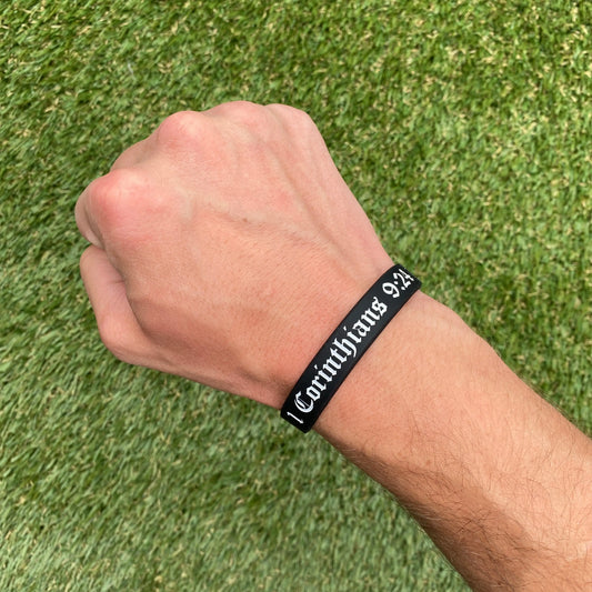 1 Corinthians 9:24 Wristband Elite Athletic Gear