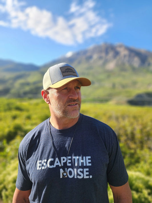 Escape the Noise - Premium Graphic Tee Timpanogos Hiking Co.