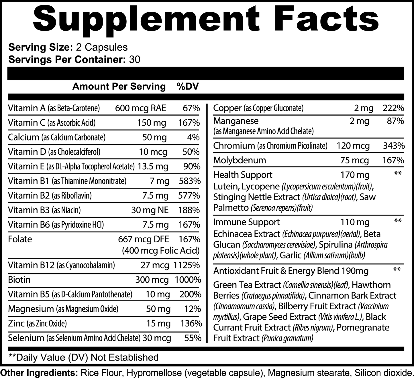 Complete Multivitamin - "Memento Mori"