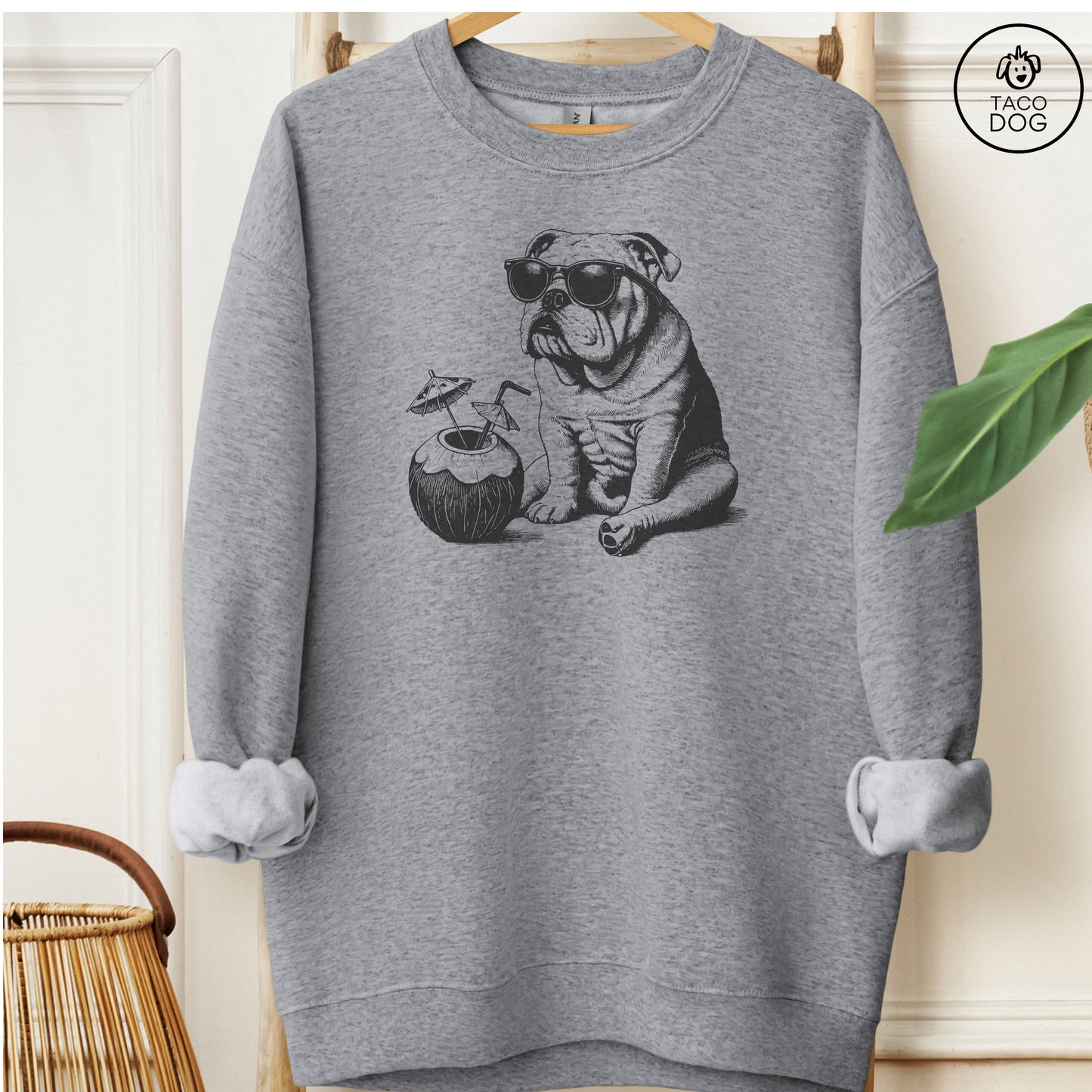 English Bulldog Vacation Sweatshirt