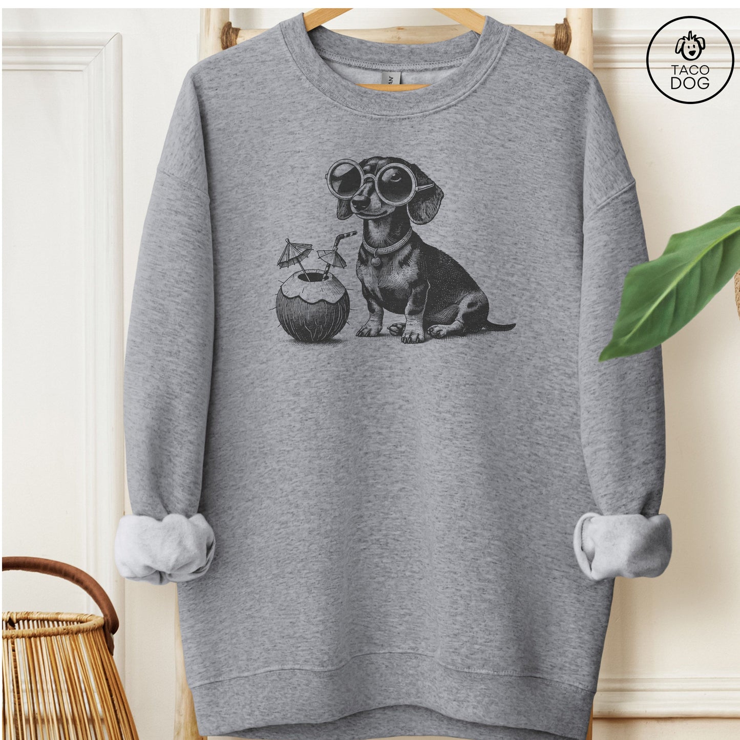 Dachshund Weenie Vacation Sweatshirt