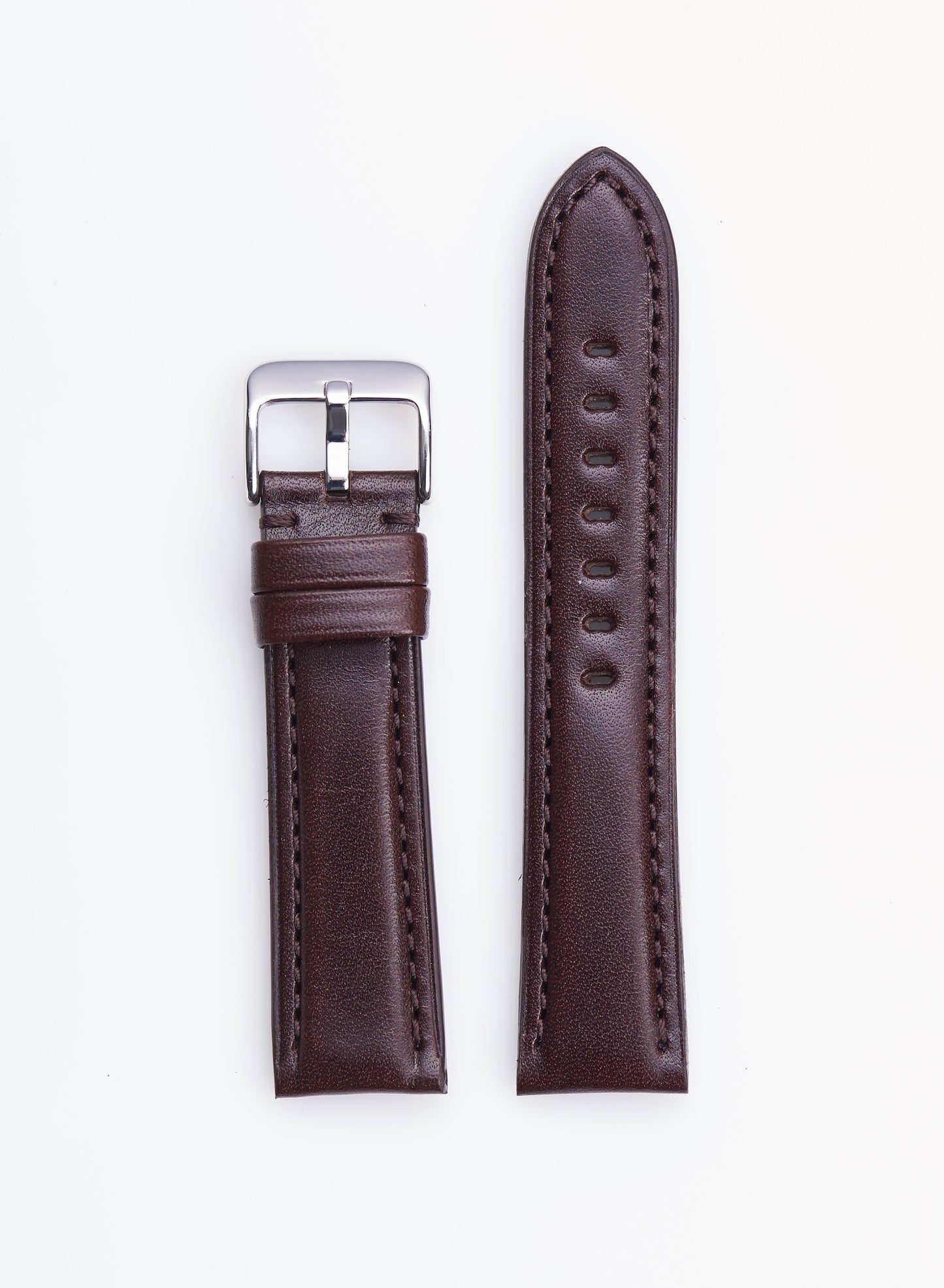 Brown High Polished Italian Leather | h2046