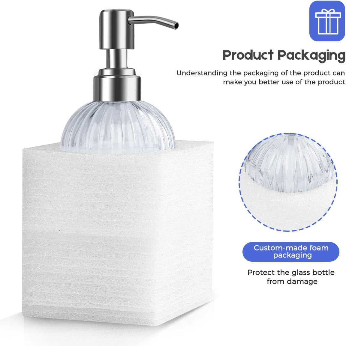 š WYOK Glass Soap Dispenser Set ā 2 Pack