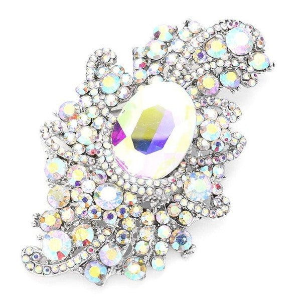 Sophisticated Duke Bloom Rhinestone Brooch Pin