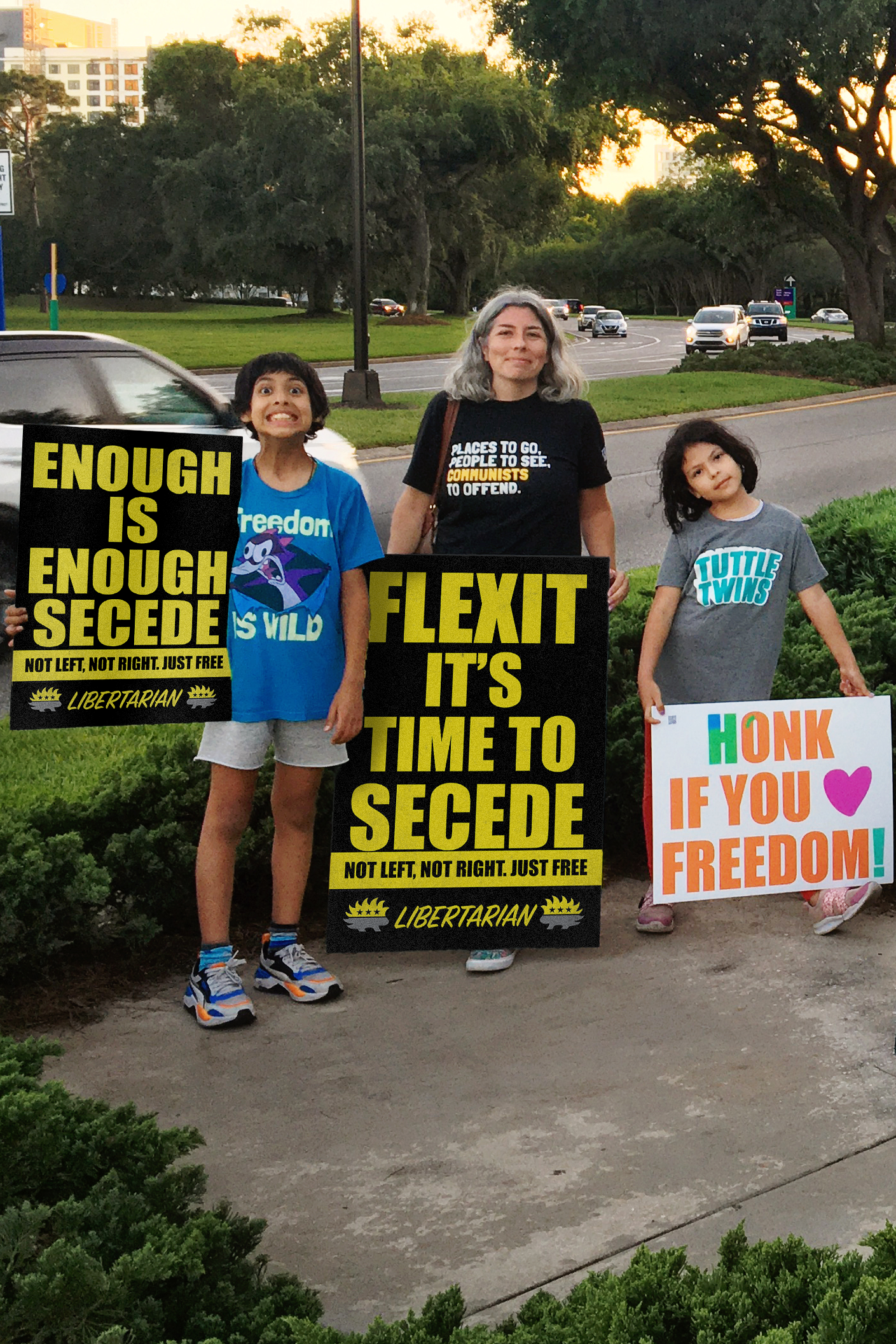 FLEXIT - Time to Secede - Profits for Protests Adult Sign (24" x 36")