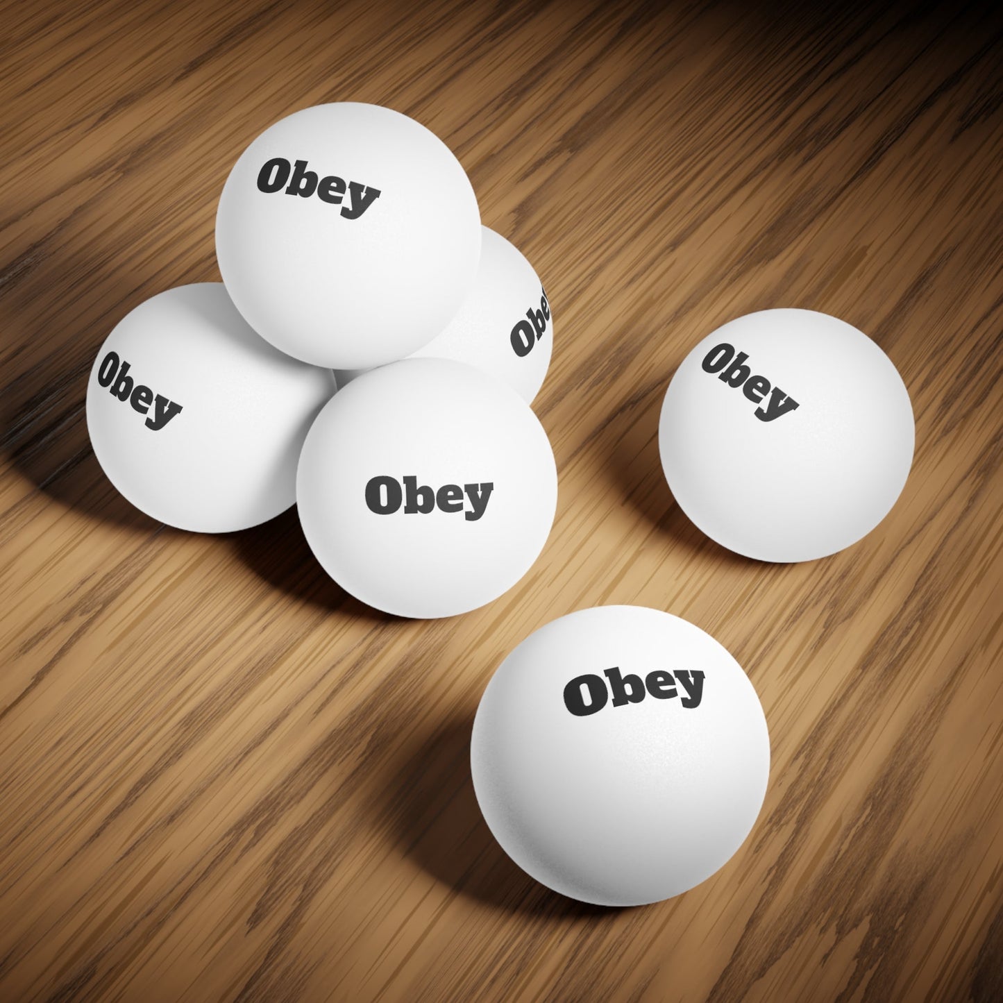 Ping Pong Balls, 6 pcs - Obey