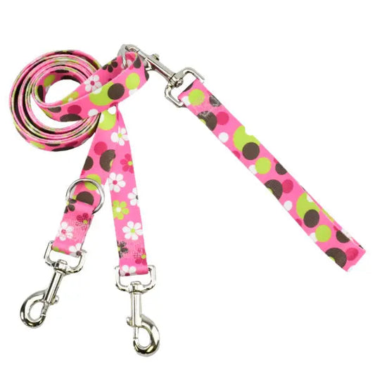 Daisy Dot Double Connection Leash – EarthStyle 2 Hounds Design