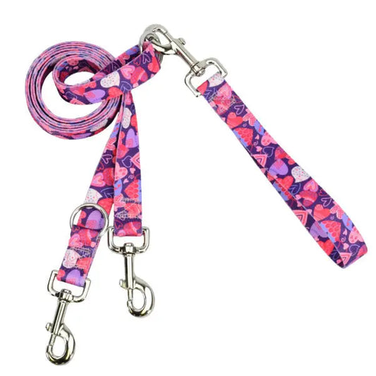 Wild Hearts Double Connection Leash – EarthStyle 2 Hounds Design