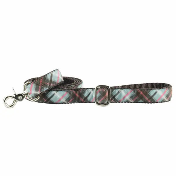 Jane’s Shirt Winter Plaid Velvet Dog Leash 2 Hounds Design