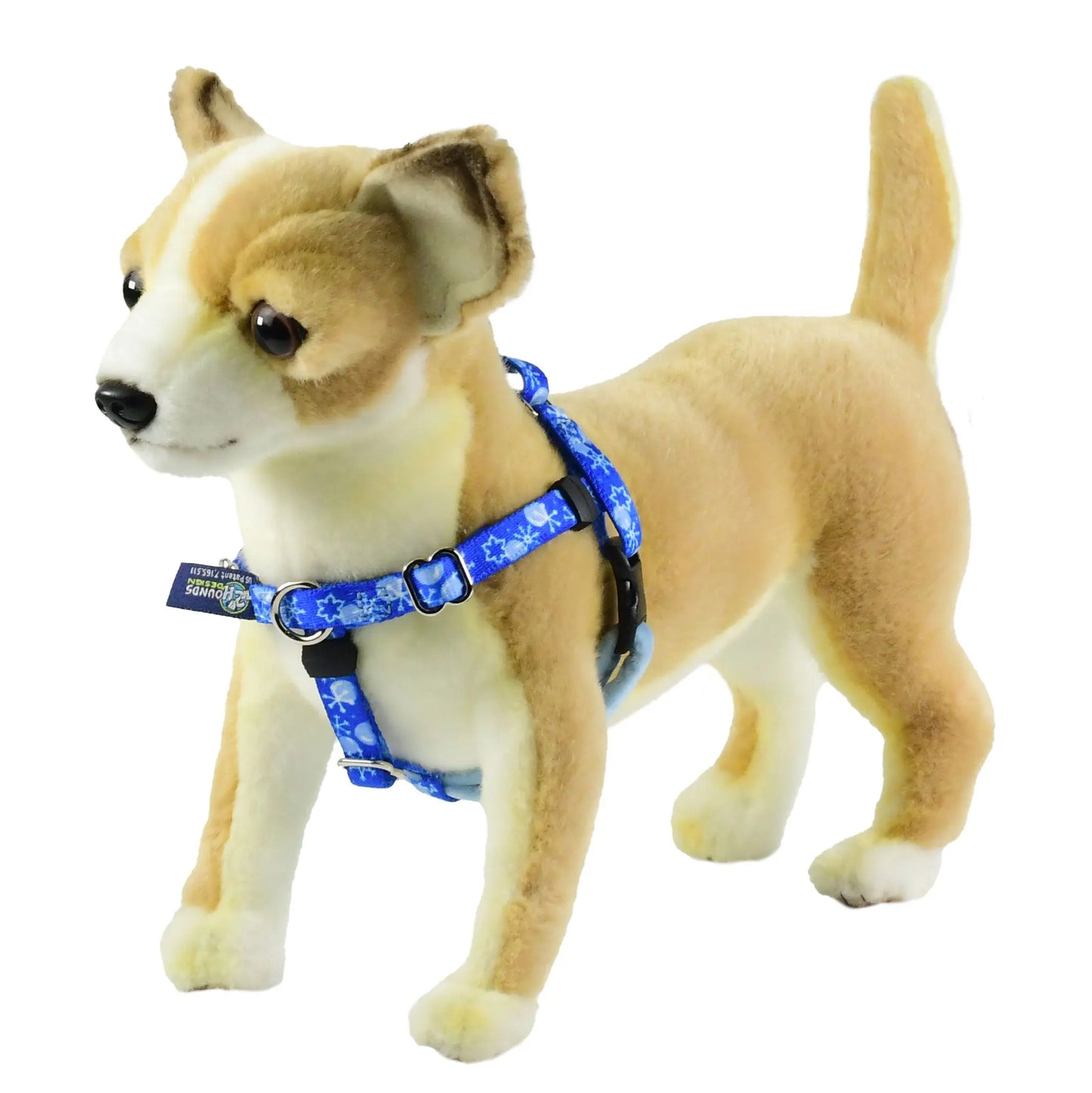 XXSmall Snowflakes Freedom No-Pull Harness 13"-16" Chest 2 Hounds Design