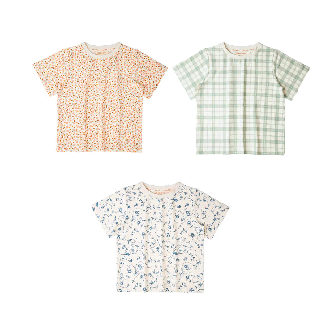 Oversized T-Shirt | Organic Cotton Jersey - Sunset Meadow