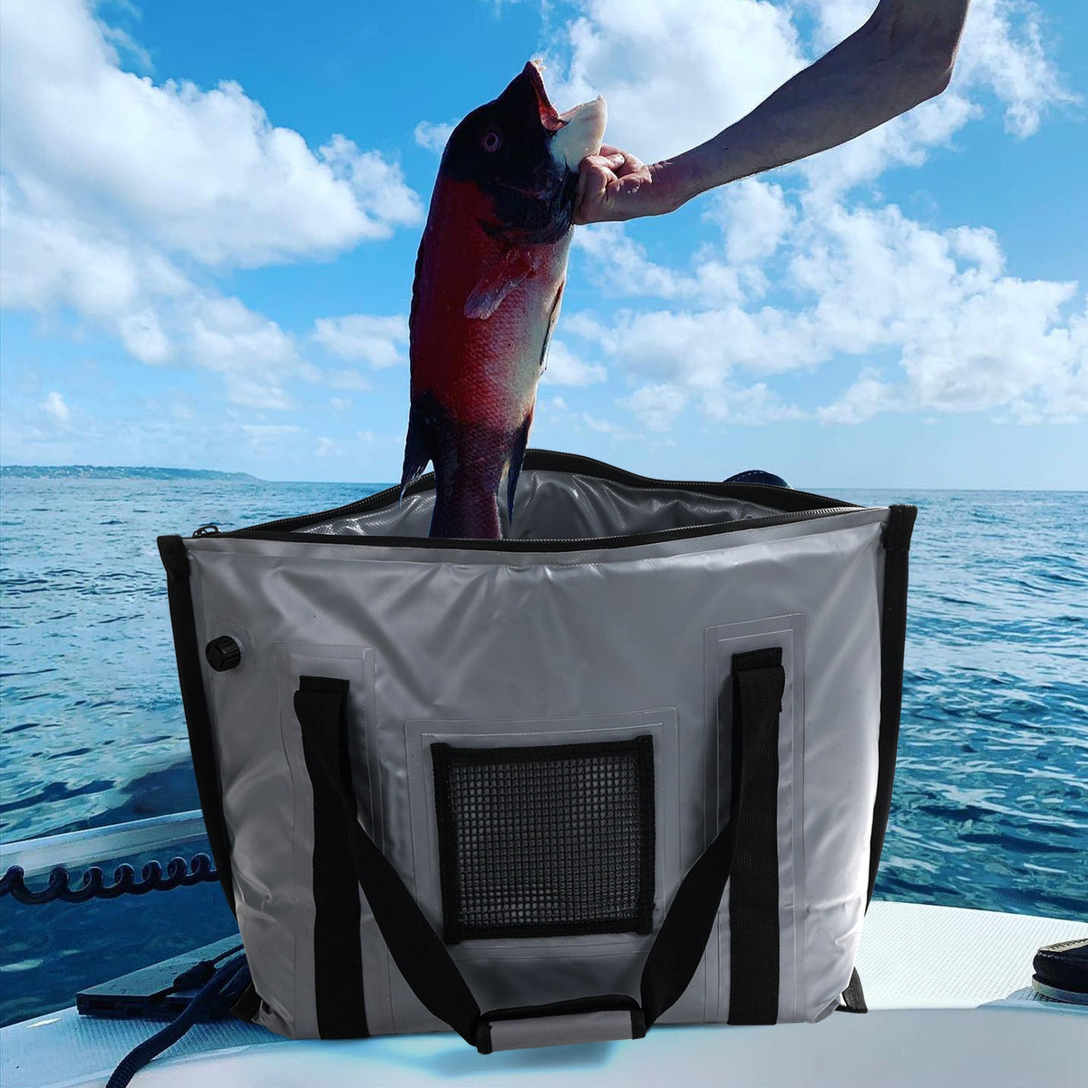 27QT Fish Bag Cooler With Flat Bottom