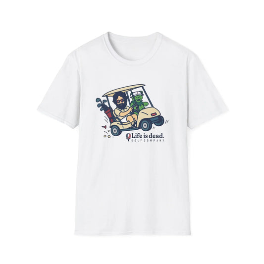 Joy Ridin' Jerry and The Bear - Life is dead.® Golf Company T-Shirt