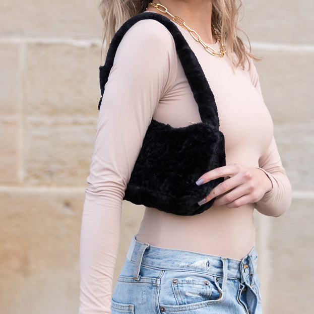 Izzie Plush Shoulder Bag