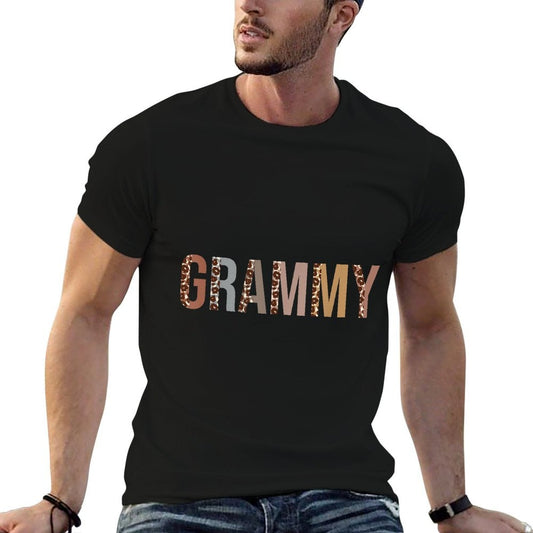 Grammy Leopard Print Mom Cute Mothers Day Funny Grandma Quick-drying T-Shirt