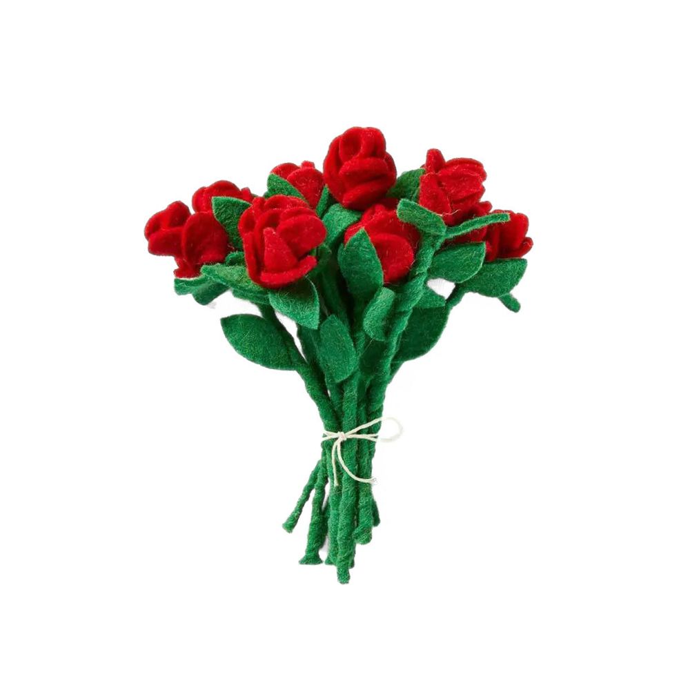 Felt Red Rose Stem