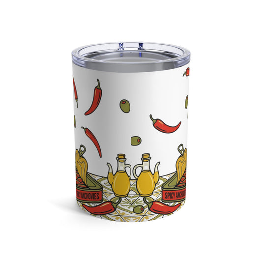 Tinned Fish Pups - Spicy Anchovy Greyhounds 12oz Short Tumbler