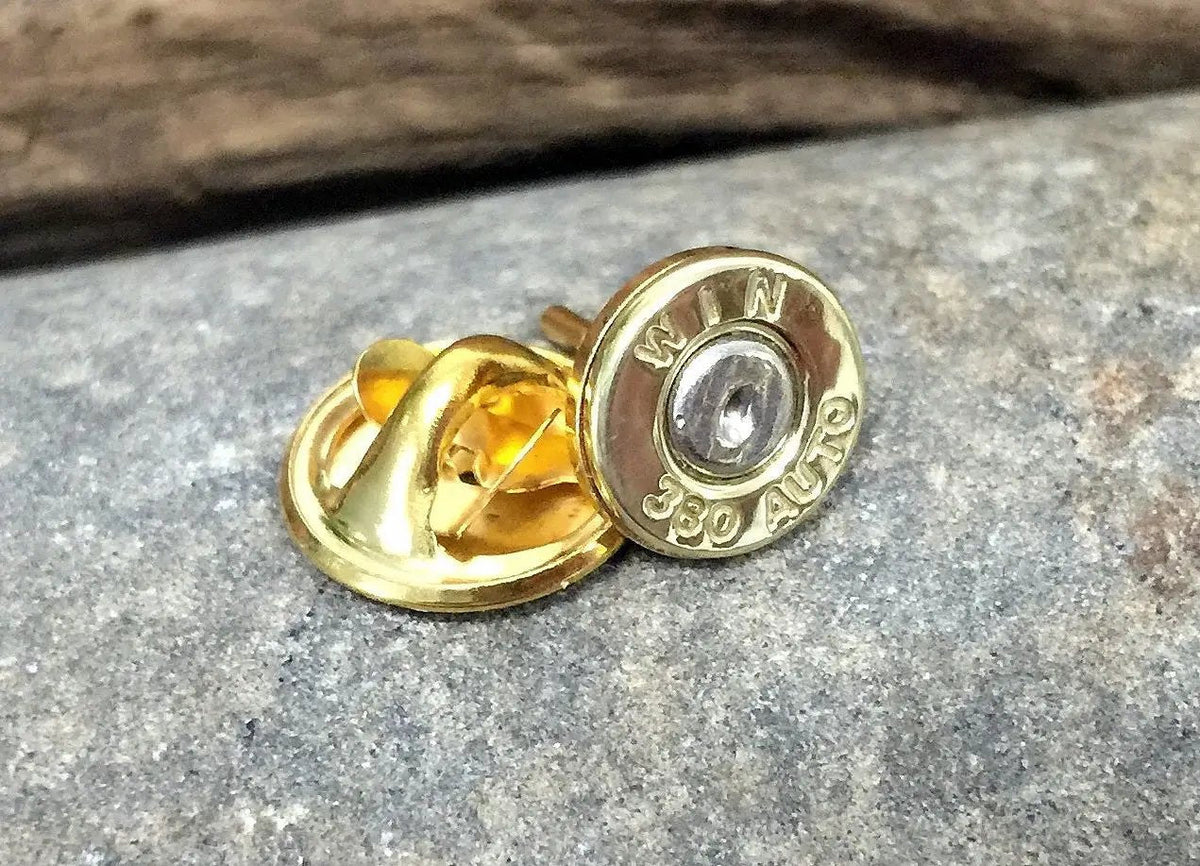 380 Auto Bullet Tie Tac Hat Pin, Bullet Tie Tack